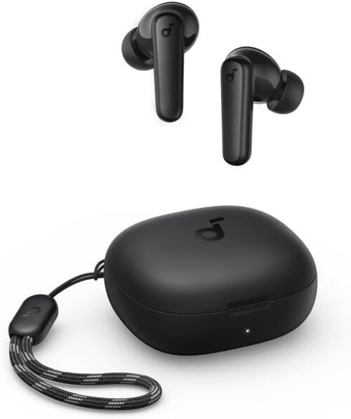 R50i True Wireless Earbuds 10mm Drivers with Big Bass, 30H Playtime, IPX5-Water Resistant, AI Clear Calls with 2 Mics, 22 Preset EQs via App Black